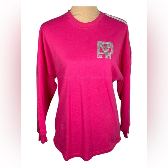 Disney‎ Parks Imagination Pink Magic Mirror Spirit...Jersey XS Oversized - Picture 2 of 8